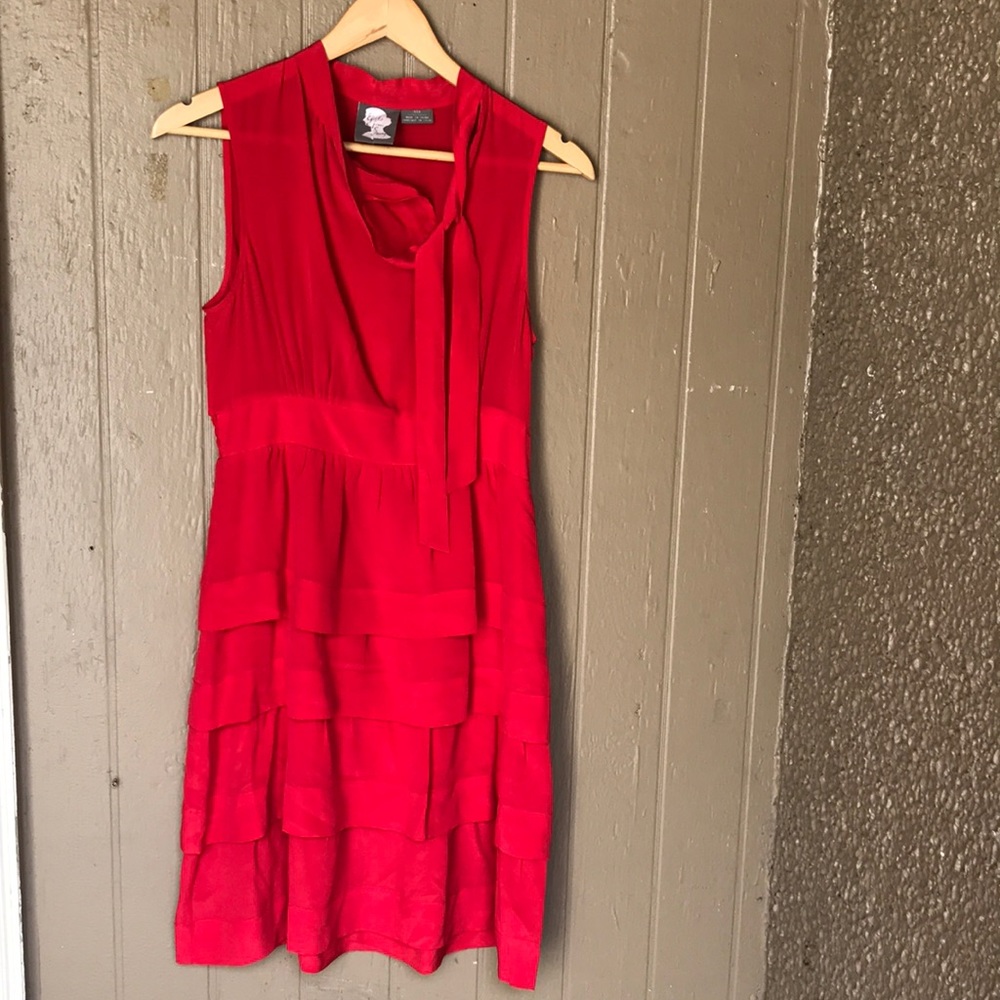 Anthropologie Girls from Savoy silk dress
